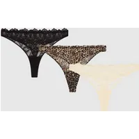 Understatement Understatement Damen vegan Multipack 3x Tanga Spitze Multicolor – Produktbild 1 von 1
