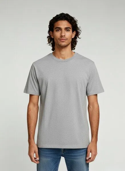 UNIPOLAR UNIPOLAR Basic T-Shirt Modell: Creative, Heather grey (grau), – Produktbild 1 von 1