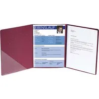 10 Exacompta Bewerbungsmappen "Perfection" 400 g/m², DIN A4, 2 Klemmsch., bordeaux – Produktbild 1 von 1