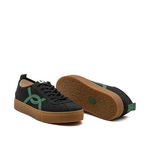Vesica Piscis Footwear Vesica Piscis Footwear KAFKA BLACK SNEAKER OF RECYCLED COTTON, Braun, – Produktbild 2 von 3
