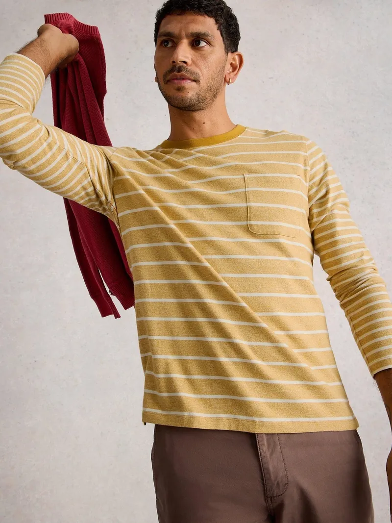 White Stuff Longsleeve Accleton - XXL, Gelb multi, – Produktbild 3 von 4