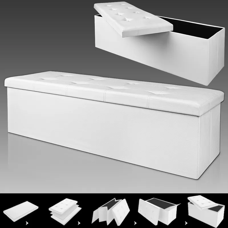 Casaria® Casaria Deuba Sitzbank/Sitztruhe weiß – Produktbild 1 von 1