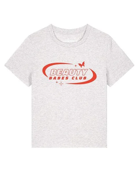 watapparel watapparel T-Shirt Frauen Beauty babes club, Cool heather grey, – Produktbild 1 von 2