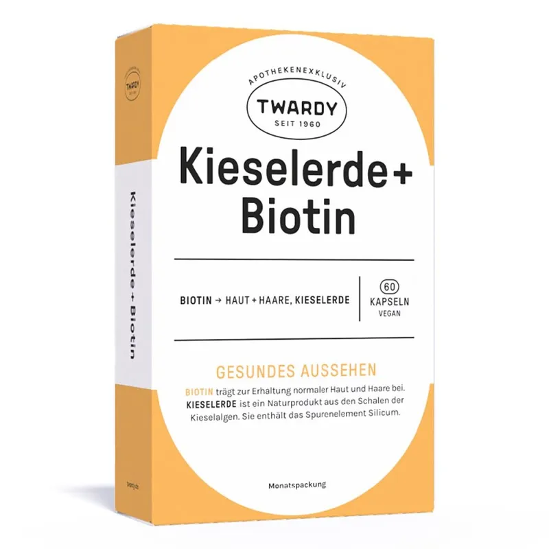 Twardy Twardy Kieselerde + Biotin Kapseln vegan – Produktbild 1 von 1