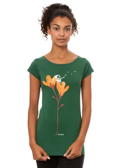 FellHerz Gitarrenmädchen Cap Sleeve scarab green - XS – Produktbild 1 von 1