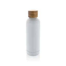 XD Collection Wood Vakuumflasche aus RCS recyceltem Stainless-Steel, weiß – Produktbild 1 von 1
