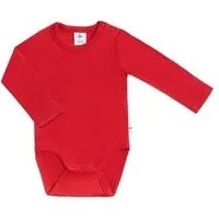 Leela Cotton Leela Cotton Baby Kinder Body Langarm Bio-Baumwolle Rippjersey 2005, 3 er pack ziegelrot, – Produktbild 1 von 1