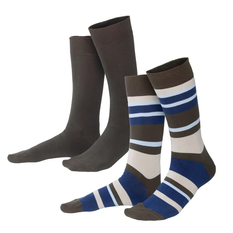 Living Crafts Living Crafts - Unisex Socken, 2er-Pack (98% Bio-Baumwolle; 2% Elasthan), Gemustert, – Produktbild 1 von 3