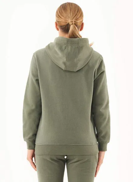 ORGANICATION ORGANICATION Soft Touch Zip-Hoodie aus Bio-Baumwolle, Grün(mid olive), – Produktbild 4 von 4