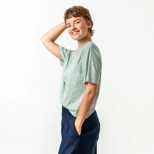 Living Crafts Living Crafts T-Shirt - ANSIMA, Light aqua (petrol), – Produktbild 2 von 4