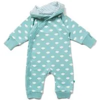Little Green Radicals Little Green Radicals Baby Overall aus Bio-Baumwolle – Hellblau mit Wolken, wendbar – Produktbild 1 von 1