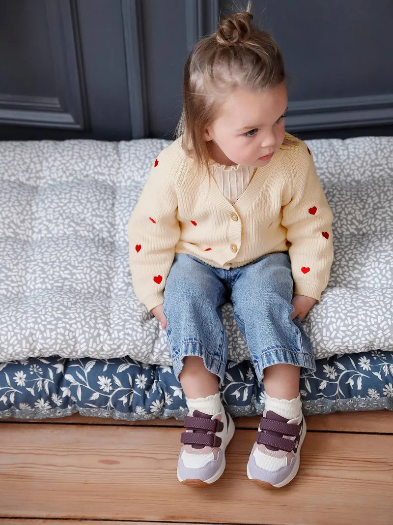 Vertbaudet Vertbaudet Mädchen Baby Strickjacke, Wollweiß, – Produktbild 3 von 4