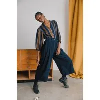Jyoti - Fair Works Jyoti - Fair Works Damen vegan Culotte Awasi Nachtblau – Produktbild 1 von 1