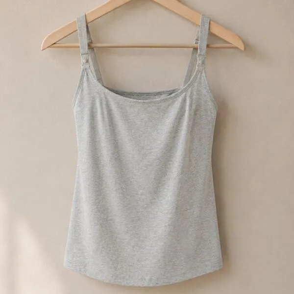 comazo|earth comazo|earth Fairtrade Still-Top | GOTS zertifiziert, Grau-melange, – Produktbild 1 von 4