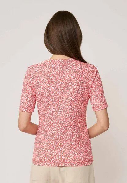 LANA Organic LANA Organic Basic Shirt aus Bio Baumwolle für Damen, Modell Vinnie, Cinthia coral, – Produktbild 2 von 4