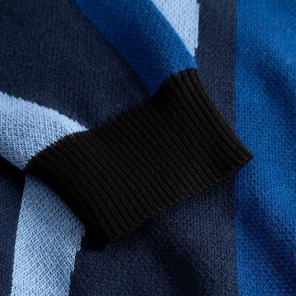 Dedicated DEDICATED Damen Strickpullover Arendal Wavy Stripe, Blau, – Produktbild 3 von 4