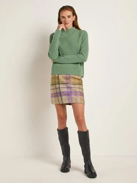 LANIUS LANIUS Grobstrickpullover aus Bio-Merinowolle, Sage, – Produktbild 2 von 4