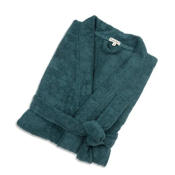 Kayori Kayori Sento - Bademantel - 35% Tencel / 65% Bio-Baumwolle, Petroll, – Produktbild 2 von 2