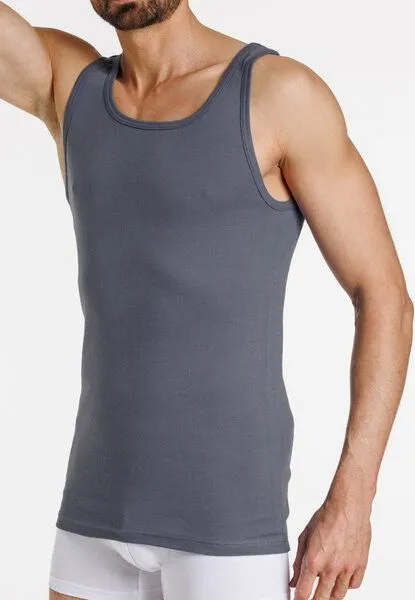 Haasis Bodywear Haasis Bodywear Herren Unterhemd Feinripp 5er Pack, Mittelgrau, – Produktbild 2 von 4