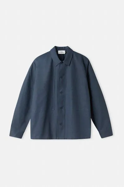 About Companions About Companions Klassisches Overshirt OWE aus einer Tencel-Mix, Blau (tencel navy), – Produktbild 2 von 4
