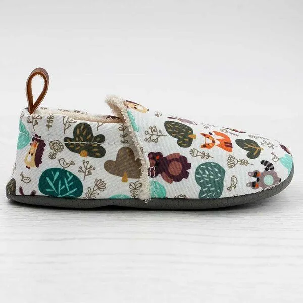 Pololo Pololo Barfuß-Hausschuhe aus Seaqual Yarn, Futter aus Baumwolle (organic) vegan, Wald, – Produktbild 4 von 4