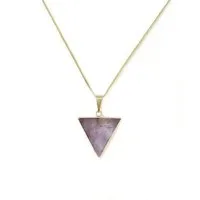 Crystal and Sage Crystal and Sage Amethyst Dreieck Halskette – Produktbild 1 von 1