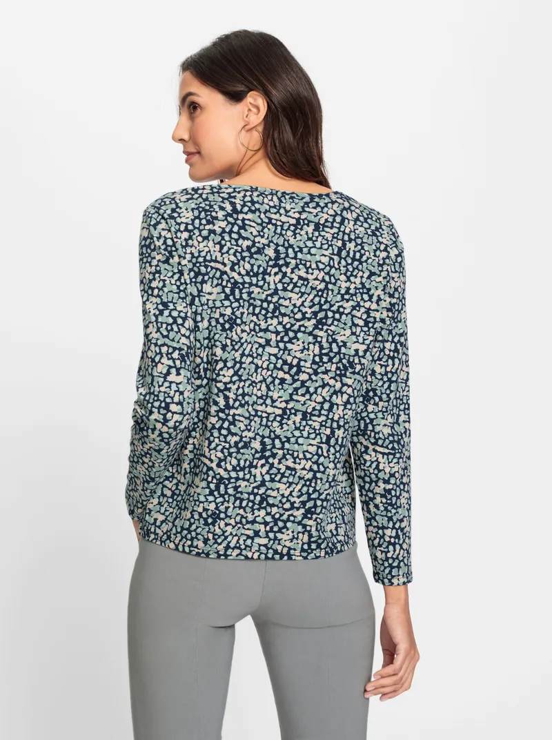 Witt Print-Shirt marine-jade-bedruckt, Marine-jade-bedruckt, – Produktbild 2 von 2