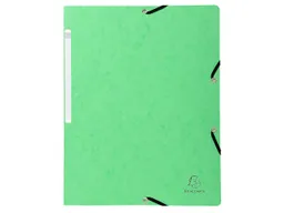 Exacompta 25 Exacompta Eckspannmappen, Colorspan-Karton, 400 g/m², DIN A4, Gummizug, lindgrün – Produktbild 1 von 1