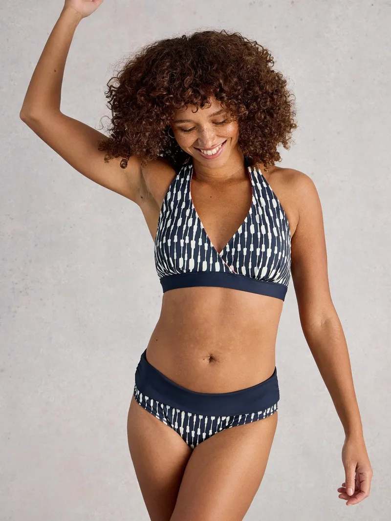 White Stuff Bikinitop Sunshine zum Wenden - 42, Marineblau multi, – Produktbild 3 von 4