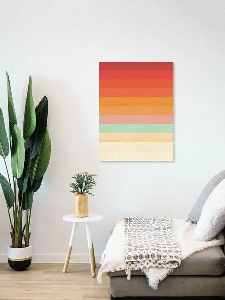 Photocircle Photocircle Poster / Leinwandbild - Rainbow Chevrons II – Produktbild 4 von 4