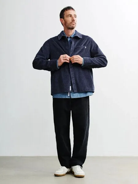 Rotholz Rotholz Kord Hemd - Casual Shirt - aus biologisch angebauter Baumwolle, Ash blue (blau), – Produktbild 4 von 4