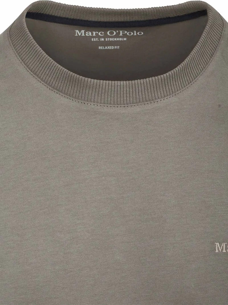Marc O'Polo Marc O'Polo Heavy T-Shirt Graphite Dust - Größe L, Taupe, – Produktbild 5 von 5