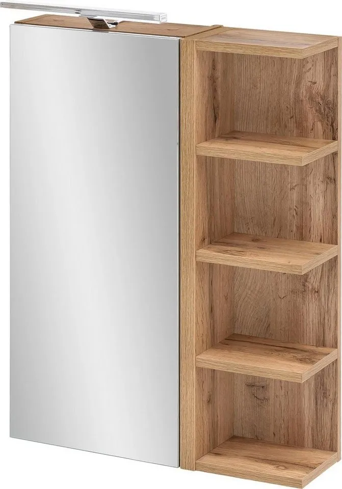 Schildmeyer Spiegelschrank Spiegelschrank,melaminharzbeschichtet, Made in Germany, B: 50 cm Solide Verarbeitung - Dieses Produkt ist in Deutschland gefertigt, Beige, – Produktbild 2 von 5