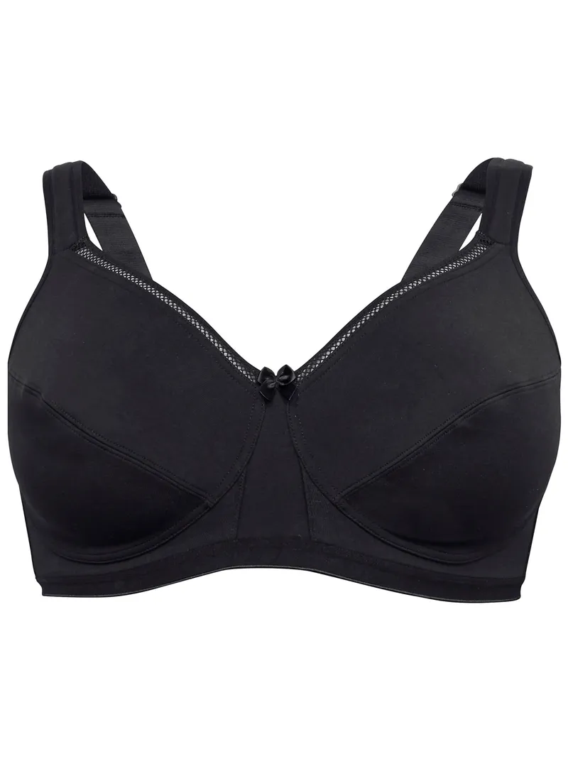 sheego BH ohne Bügel, Schwarz, – Produktbild 1 von 1