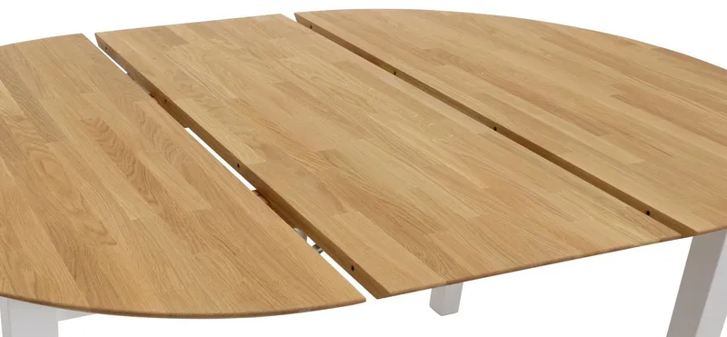 Home affaire Esstisch Time Massivholz FSC Holztisch, Durchmesser 120 cm, mit Auszugsfunktion, Küchentisch, Bestseller, Braun, – Produktbild 5 von 5