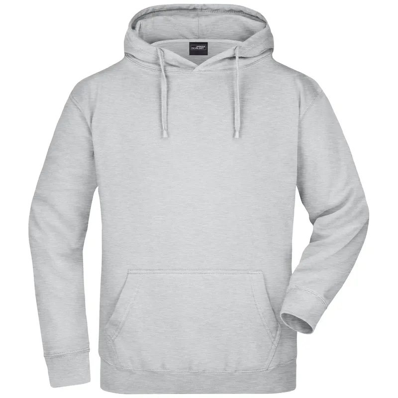 James & Nicholson James & Nicholson Klassisches Kapuzensweatshirt JN047, Grey heather, – Produktbild 1 von 1