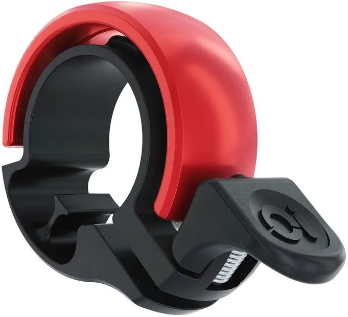 Knog Knog Oi Classic Small Fahrradklingel, Schwarz,rot, – Produktbild 2 von 3