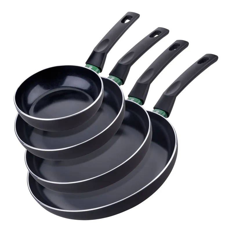 Chefkoch trifft Fackelmann Chefkoch trifft Fackelmann Bratpfannen-Set "Bielefeld", Keramik, antihaft, Ø16/20/24/28cm, 4-tlg. – Produktbild 1 von 2