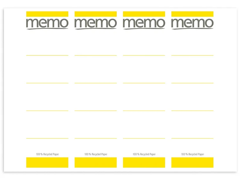 Memo memo Laser-Rückenschilder 192x61 gelb – Produktbild 1 von 1