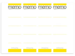 Memo memo Laser-Rückenschilder 192x61 gelb – Produktbild 1 von 1