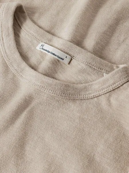 KnowledgeCotton Apparel KnowledgeCotton Apparel Herren Slub Long Sleeve, Light feather grey, – Produktbild 3 von 3