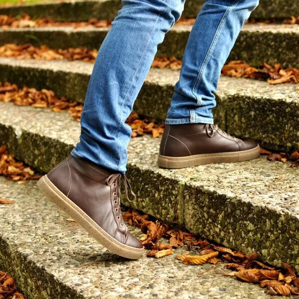 Fairticken Fairticken Shoes gefütterte Winter Hi-Sneaker MERCAN, Cognac (braun), – Produktbild 1 von 4