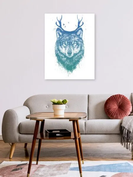 Photocircle Photocircle Poster / Leinwandbild - Deer wolf – Produktbild 2 von 4