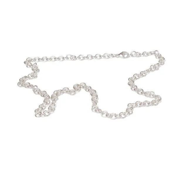 Jonathan Radetz Jewellery Jonathan Radetz Jewellery Kette LOOP, Silber 925, Sterlingsilber, Länge 55 cm, Handmade in Germany – Produktbild 1 von 4