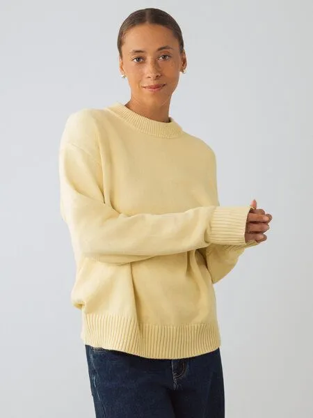 Honest Basics Honest Basics Damen Crew-Pullover aus 100% Bio-Baumwolle, Vanilla, – Produktbild 1 von 4
