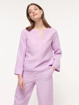 LANIUS LANIUS 3/4 Arm Bluse aus Bio-Leinen – Produktbild 1 von 1