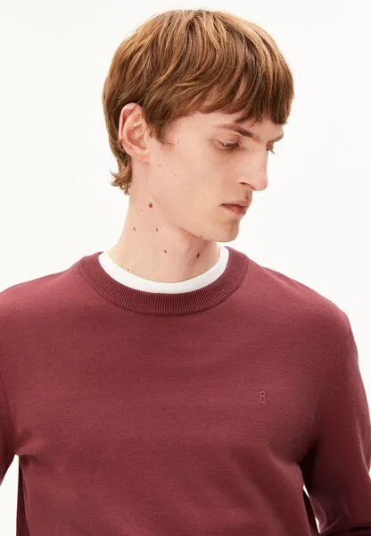 ARMEDANGELS ARMEDANGELS LOUKAA Herren Pullover aus Bio-Baumwolle, Velvet ember, – Produktbild 3 von 4