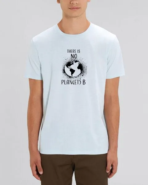 Human Family Human Family Bio Unisex T-Shirt "There is NO Plan(et) B", Babyblau, – Produktbild 2 von 4