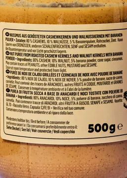 KoRo Bio Cashewmus Banana Bread 6 x 500 g – Produktbild 1 von 1