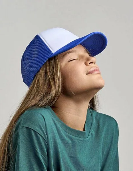 Atlantis Headwear Atlantis Headwear Kinder Rapper Cap zweifarbig, Weiss/grün, – Produktbild 1 von 4